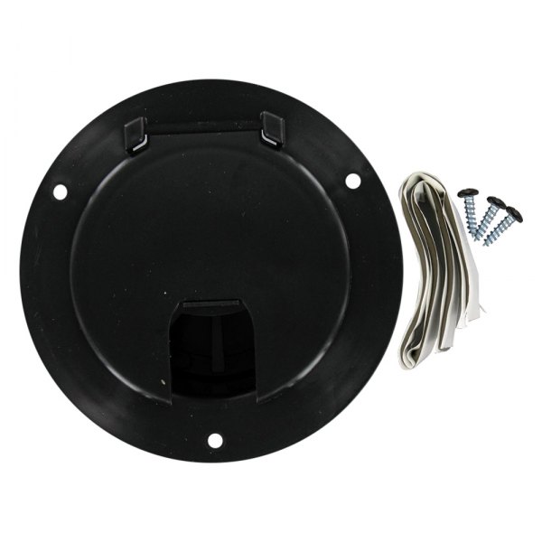 Valterra® - 5.2"D Black Round Electric Cable Hatch