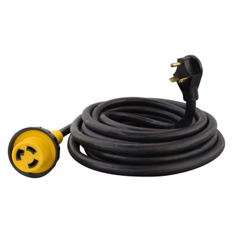 Valterra® - Mighty Cord™ 25' Extension Power Cord with Standard Grip (30A Straight Male x 30A Locking Female)