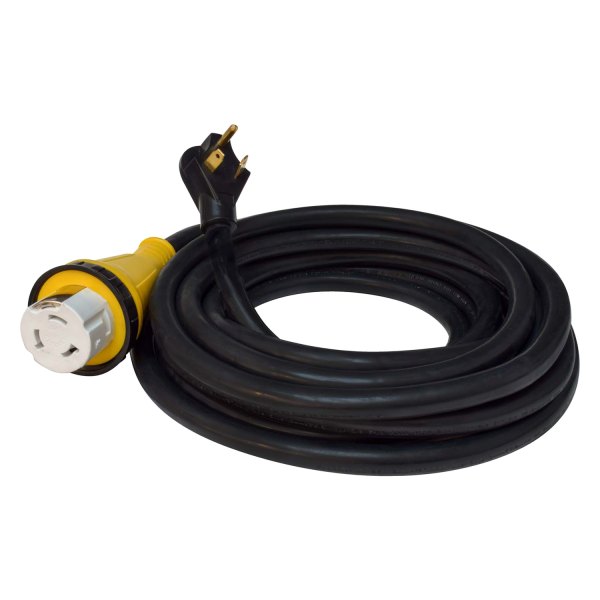Valterra® - Mighty Cord™ 25' Extension Power Cord with Standard Grip (30A Straight Male x 50A Locking Female)