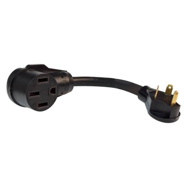 Valterra® - Mighty Cord™ 12" Dogbone Power Adapter with Handle Grip (30A Male x 50A Female)