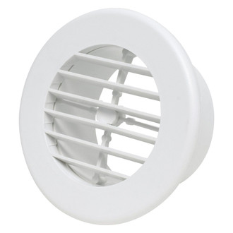 Valterra® - 4" White Side/Ceiling Rotating Vent with Covered Screws