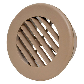 Valterra® - 4" Light Brown Side/Ceiling Rotating Vent with Covered Screws