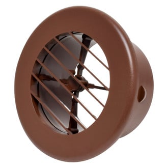Valterra® - 4" Brown Side/Ceiling Rotating Vent with Covered Screws