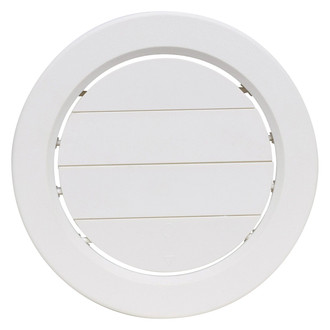 Valterra® - 5" White Side/Ceiling Rotating/Dampered Vent