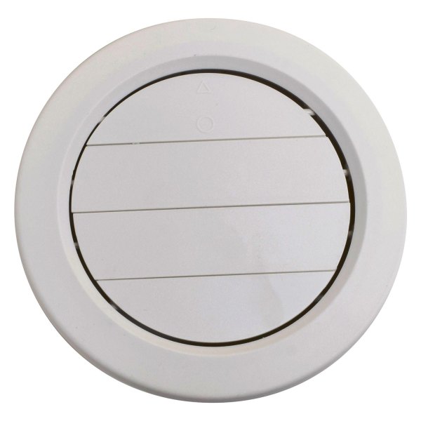 Valterra® - Medium White Plastic Side/Ceiling Rotating/Dampered Vent