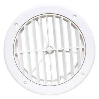 Valterra® - 5" White Side/Ceiling Rotating Collar Vent