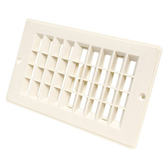 Valterra® - 4" x 8" Off White Dampered Floor Register