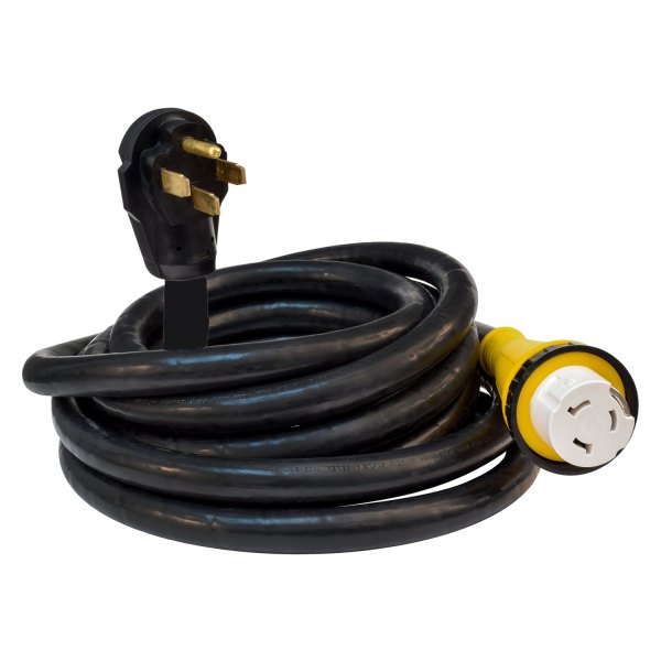 Valterra® - Mighty Cord™ 25' Extension Power Cord with Standard Grip (50A Straight Male x 50A Locking Female)