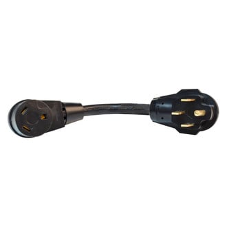 Valterra® - Mighty Cord™ 12" Dogbone Power Adapter with Handle Grip (50A Male x 30A Female)