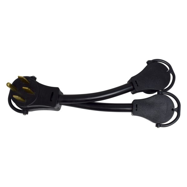 Valterra® - Mighty Cord™ 12" Splitted Dogbone Power Adapter with Handle Grip (50A Male x 30A Female)