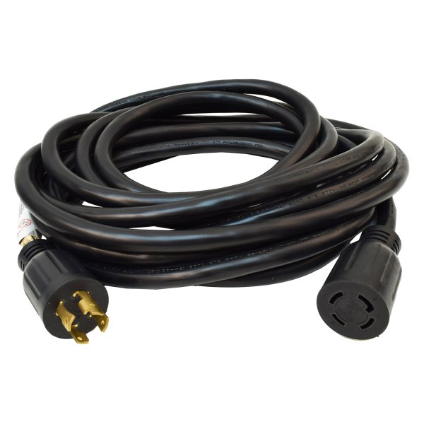 Valterra® - Mighty Cord™ 25' Extension Power Cord with Standard Grip (30A Locking Male x 30A Locking Female)