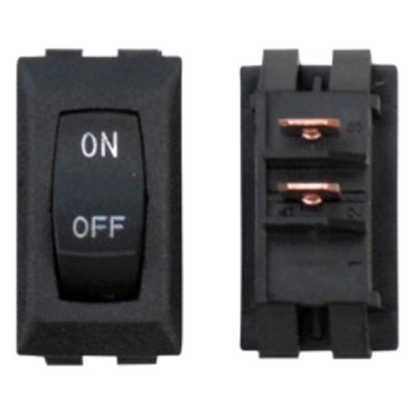 Valterra® - Single On/Off Black Labeled Switch