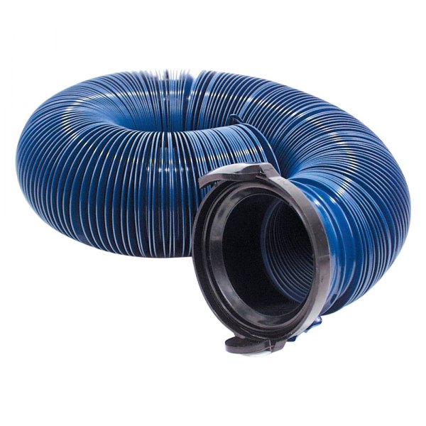 Valterra® - 10' Blue Standard Quick Drain Hose with Straight Adapter (Bagged)