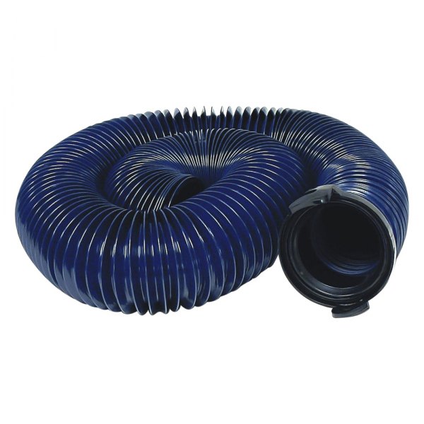 Valterra® - 20' Blue Standard Quick Drain Hose with Straight Adapter (Bagged)