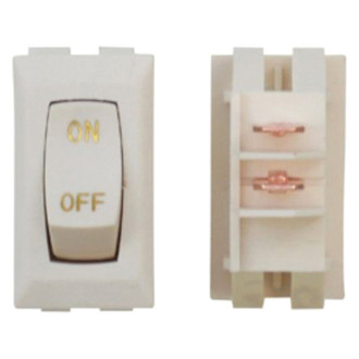Diamond Group® - Single SPST On/Off Rectangular Labled Ivory Multi Purpose Switch