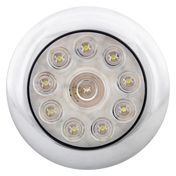 Diamond Group® - White Clear 10 LED Porch/Utility Light