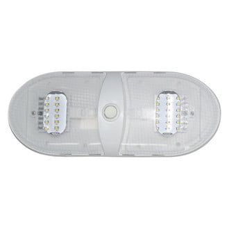 Diamond Group® - Oblong 360 lm Surface Mount LED Double Bulbs Overhead Light (11" L x 4.5" W x 1" T)