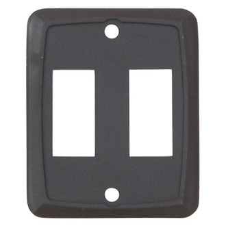 Diamond Group® DG7218VP - Double Brown Oblong Face Plate for Multi Purpose Switches