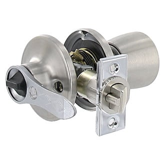 Valterra® - Stainless Steel Silver Thumb Operated Knob Door Lock