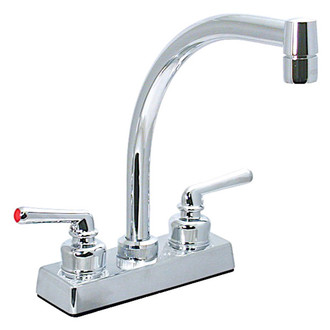 Valterra® - Plastic Chrome Plated Hi-Arc Kitchen Faucet with Levers Handles