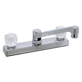 Valterra® - Phoenix™ DuraPro Chrome Kitchen Faucet with Clear Knob