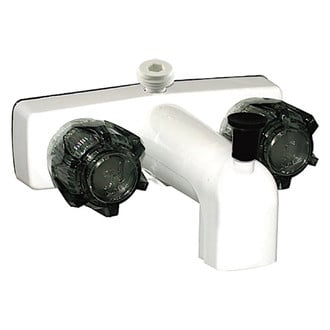 Valterra® - Polished Brass Tub & Shower Faucet with Knobs Handles