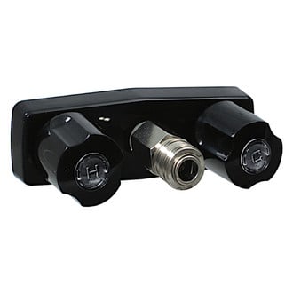 Valterra® - Black Spray Port Faucet with Knobs Handles