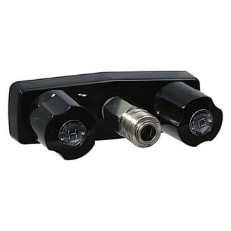 Valterra® - Black Spray Port Faucet with Knobs Handles