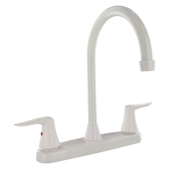Non Metallic RV Trailer Camper Catalina R5177 White 8" High Arc Kitchen Faucet