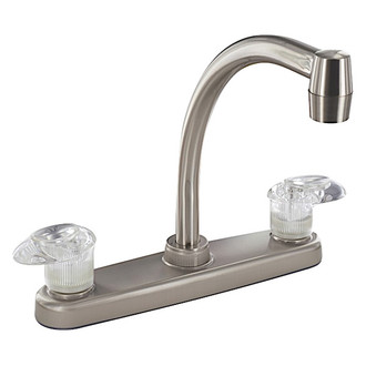 Valterra® - Catalina Brushed Nickel Hi-Arc Kitchen Faucet with Levers Handles