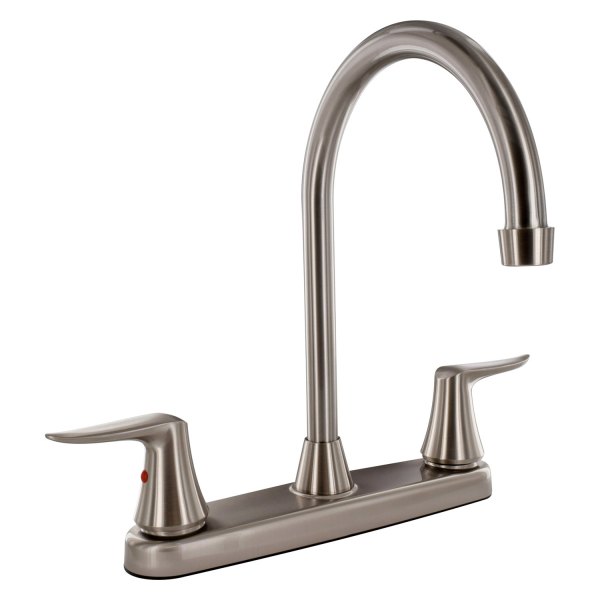 Valterra® - Catalina Brushed Nickel Plastic Kitchen Faucet with Levers Handles