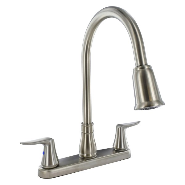 Valterra® - Catalina Brushed Nickel Plastic Kitchen Faucet with Levers Handles