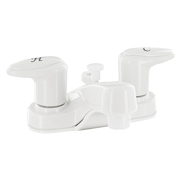 Valterra® - Catalina White Plastic Lavatory Faucet with Levers Handles & Diverted