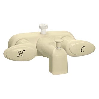 Valterra® PF223161 - Biscuit Tub & Shower Faucet with Levers Handles & Diverter