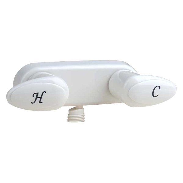 Valterra® - Phoenix™ White Plastic Shower Control Valve with Levers Handles & Vacuum Breaker