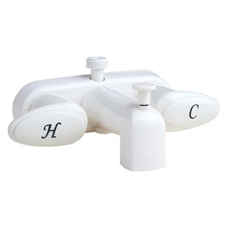 Valterra® - Catalina Plastic White D-Spud Lavatory Faucet with Levers Handles