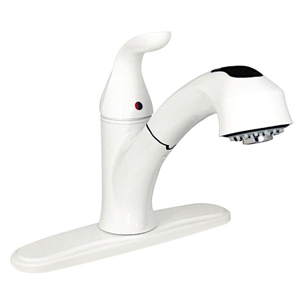 Valterra® - White Kitchen Faucet with Levers Handles