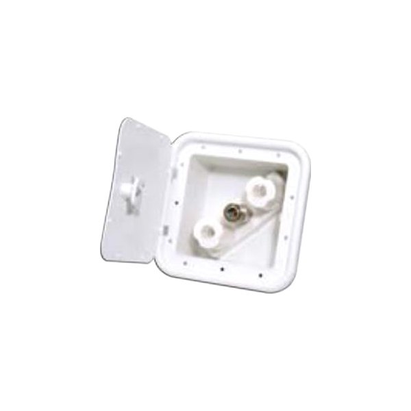 Valterra® - Polar White Plastic Exterior Shower Box with Quick Connect