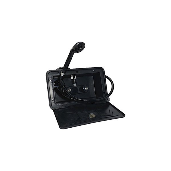 Valterra® - Phoenix™ Black Exterior Shower Box with Hose