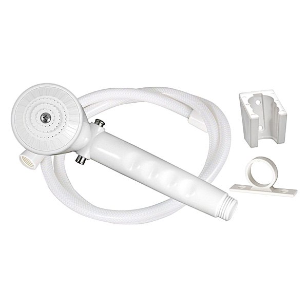 Valterra® - Phoenix™ White Vinyl 1-Function Handheld Shower Head with 60" Hose