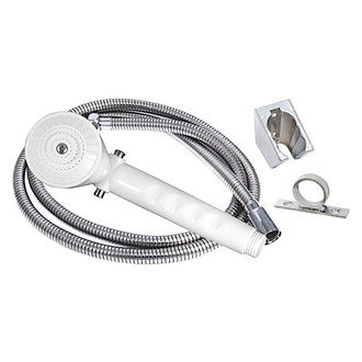 Valterra® - Metal White Trickle Shut-Off Handheld Shower Head with 60" Hose