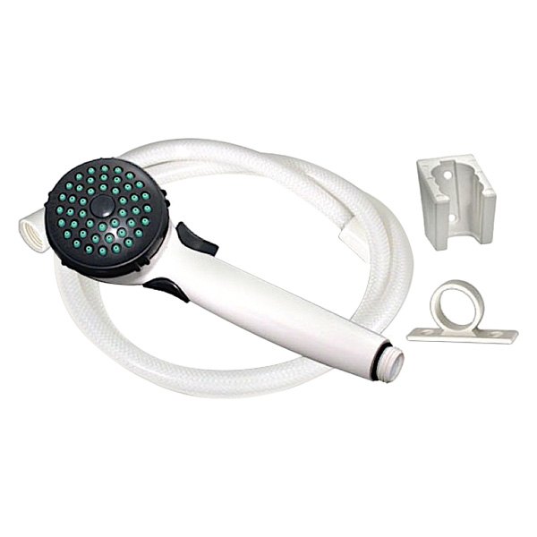 Valterra® - Phoenix™ White/Gray Vinyl 1-Function Handheld Shower Head with 60" Hose