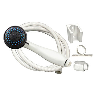 Valterra® - Vinyl White 3-Function Handheld Shower Head with 60" Hose