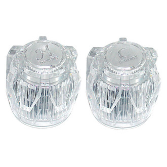 Valterra® - Acrylic Clear Knob Handles with Clear Knobs Handles