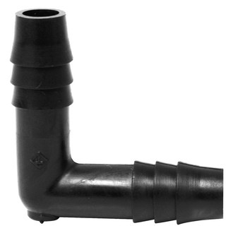 Valterra® - 90° Black Plastic Barbed Elbow (3/8" Barb x 3/8" Barb)