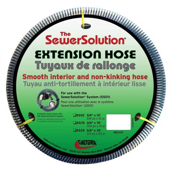 Valterra® - SewerSolution™ 15' Sewer Extension Hose for Use with the SewerSolution System (SS01)