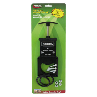 Valterra® - Bladex™ 2" Replacement Waste Valve Body with Plastic Handle (Carded)