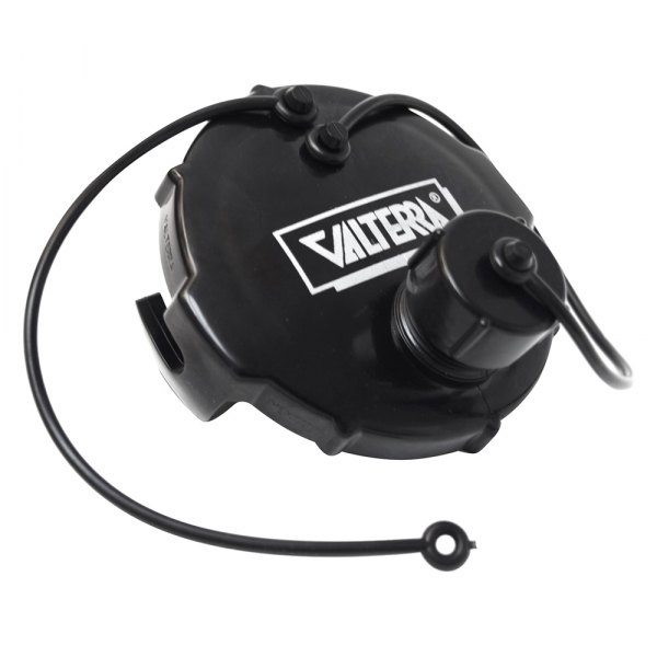 Valterra® - 3" Bayonet Black Waste Valve Cap with Flushing Inlet