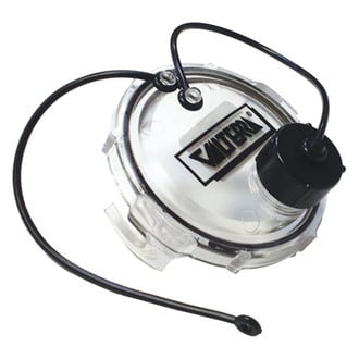 Valterra® - 3" Bayonet Clear Clearview Waste Valve Cap with Flushing Inlet