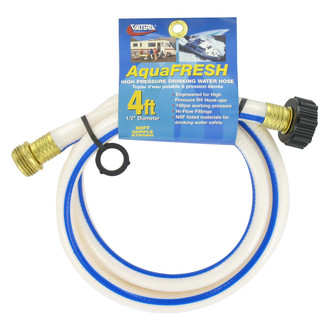 Valterra® - 1/2" x 4' White Drinking Water Utility Hose